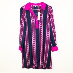 🔥 Draper James Flannery 100% silk Shirt dress NWT